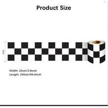 Bathroom Wall Stickers Checkered Border Decorative Black White Checkerboard Trim For Home Classroom Bulletin Board Decoration - A - View 2