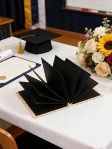 2026 Graduation Season Foldable Photo Frame, DIY Graduation Photo Album, Multi-Panel Collage Graduation Photo Display Stand, Student Commemorative Photo Album, Desktop Decor Photo Frame, Graduation Gift, Gift Exchange Souvenir - Color - View 9