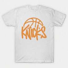 New York Knicks Graffiti Basketball Unisex T‑Shirt - White - View 1