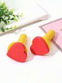 12pcs Washable Sponge Roller Brushes - Sponge Art Craft Set - Christmas Gift - School Reward - Halloween Gift Perfect DIY Sponge Brushes Sponge Paint Brushes Creative Gift (Colors May Vary From Image) - Multicolor - View 4