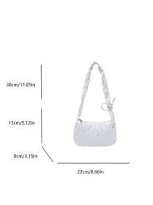 1 buah Tas Selempang Berbentuk Bintang, Dompet Koin, Tas Ponsel, Ringan dan Portabel, Kain Nilon dengan Motif Bunga, Cocok untuk Penggunaan Sehari-hari, Tali Bahu Serut, Perlengkapan Penting untuk Kembali ke Sekolah - MultiWarna - View 5
