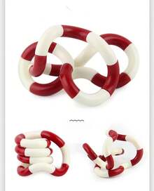 Unlockable Tangle Twist Deformable Fidget Rope, Portable Sensory Anti-Anxiety Stress Relief Desktop Novelty Gift - 1 - 查看 8