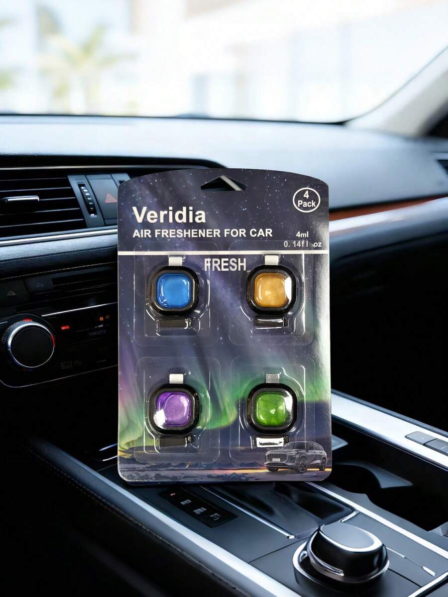 4ML Car Fragrance Diffuser - Stylish And Long-Lasting Car Fragrance Diffuser, Includes Peach, Sweet Orange, Jasmine, Lavender. Fresh And Fragrant, Perfect As Christmas Gift, Valentine's Day Gift - Multiple Styles - View 1