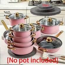  A 12pcs/3pcs Set With 3 Different Sizes, Featuring Heat-Resistant And Scratch-Proof Mats That Protect Cookware And Tableware. And Are Suitable For Cookware, Glassware, Countertops, Stoves, And Ovens,Cuttable Non-Slip Mat - View 3