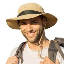 parte superior-EX  UV50 - Sombrero impermeable para hombre, plegable para playa, senderismo, pesca - 89026_caqui - Ver 2