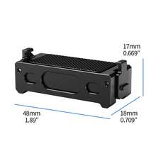 Metall Magnetische Schnellverschluss Basis Halterung Dock mit 1/4" Schraube & ARRI Positionierungslöcher für Insta360 Go Ultra - Übersicht 5