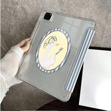 1個可愛雨靴小鴨印花透明平板保護殼，附筆槽，適用於 iPad 11(A16 2025)/Galaxy Tab S10+/S9/A9/小米5/5PR/6/6PRO/7/7PRO/Oppo Pad/ Matepad/Honor Pad - 彩色 - 查看 7