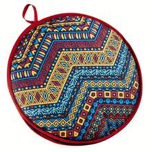 Tortilla Warmer Pouch (Multicolor, 12 Inch), Microwavable Fabric Tortilla Heater Pouch To Keep Tortillas Soft & Warm, Insulated Heat Keeper For Flour & Corn Shells, Ideal For Tacos - Brown - View 6
