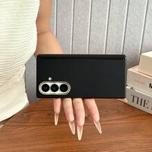 1pc Solid Color Popular Business Lightweight Shockproof Anti-Slip Smart Phone Case Fashionable Phone Cover Foldable Phone Case Protective Cover Foldable Phone Case Compatible With Galaxy Z Fold7 Galaxy Z Fold6 Galaxy Z Fold5 Galaxy Z Fold4 Can Be Used As Birthday Gift Graduation Gift Back To School Gift - Multicolor - View 12