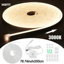 LQHZMYY 1-5m LED Motion Sensor Light Strip With Human Body Sensor Switch, Neon Chasing Flowing Water Effect, Flexible Strip, 3000K/6000K Optional, Light Flowing Meteor Effect, Chasing Light With USB Interface, Suitable For Staircase Chasing Light, Corridor Flowing Light, Balcony, Indoor/Outdoor Use, Modern Lighting Design|Flexible Neon Light Flexible Strip|Staircase Light - Induction Flowing Water Neon Lights - View 13
