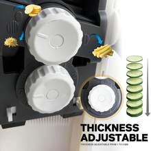 FollowBreak Vertical Multi-Function Vegetable Cutter With Replaceable Blades, Suitable For Slicing, Shredding, Dicing And Pureeing, Ideal For Home Use - Multicolor - View 5