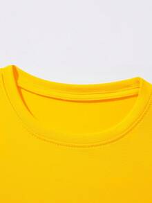 Short-Sleeved T-Shirt For Boys - Yellow - View 3
