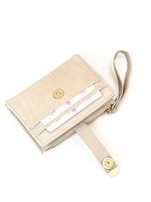 Cartera corta para mujer, mini monedero de mano multifunción con tarjetero, monedero de cremallera de unicolor exquisito, cartera casual de PU suave multifunción, nueva cartera de moda para estudiantes - Albaricoque - View 8