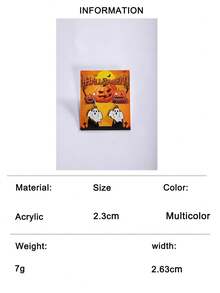 imoli 1 Pair/Punk Sweet Cool Style Acrylic Hollow Pumpkin Halloween Hat Ghost Spider Web Earrings Suitable For Women Halloween Party, Cosplay, Ghost Festival Eye-Catching Funny Accessories (Size Is Accessory Size) - Multicolor - View 20
