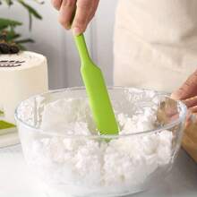 1pc Silicone Spatula Cream Scraper Macaron Colorful Cake Spatula Bread Jam Knife Stirring Tool Non-Stick Baking Tool Material Heat Resistant Multiple Color Options, Silicone Jar Scoop Spoon, Heat Resistant Cake Cream Peanut Butter Scoop Spoon, Batter Mixing Scraper, Non-Stick Bread Spatula, Rubber Kitchen Jar Utensil Stirrer Scraper, Long - Multicolor - View 4