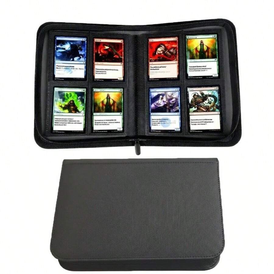 Premium Card Storage Album, With 50 Removable Transparent Insert Pages And 4 Double-Sided Pockets, Total 400 Pockets, Suitable For Baseball/Football Cards, Game Cards, Sports Cards And All Standard Size Trading Cards, Perfect For Birthday, Easter, Thanksgiving, Back To School Gifts And School Supplies