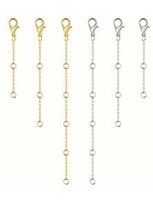 3pcs Necklace Extension Chain Necklace Extension Chain Suitable For Bracelets And Anklets Necklace Extension Chain Suitable For Jewelry Making Chains - 3 Lengths Combination Pack - View 11