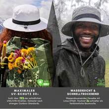 parte superior-EX  UV50 - Sombrero impermeable para hombre, plegable para playa, senderismo, pesca - 89026_caqui - Ver 4