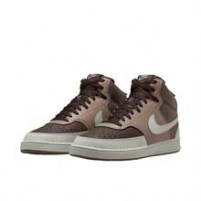 Nike Court Vision Next Nature Retro Comfort Fit Cushioning Grip Anti-Slip Lightweight Mid-Top Sneakers For Men - Brown - View 7