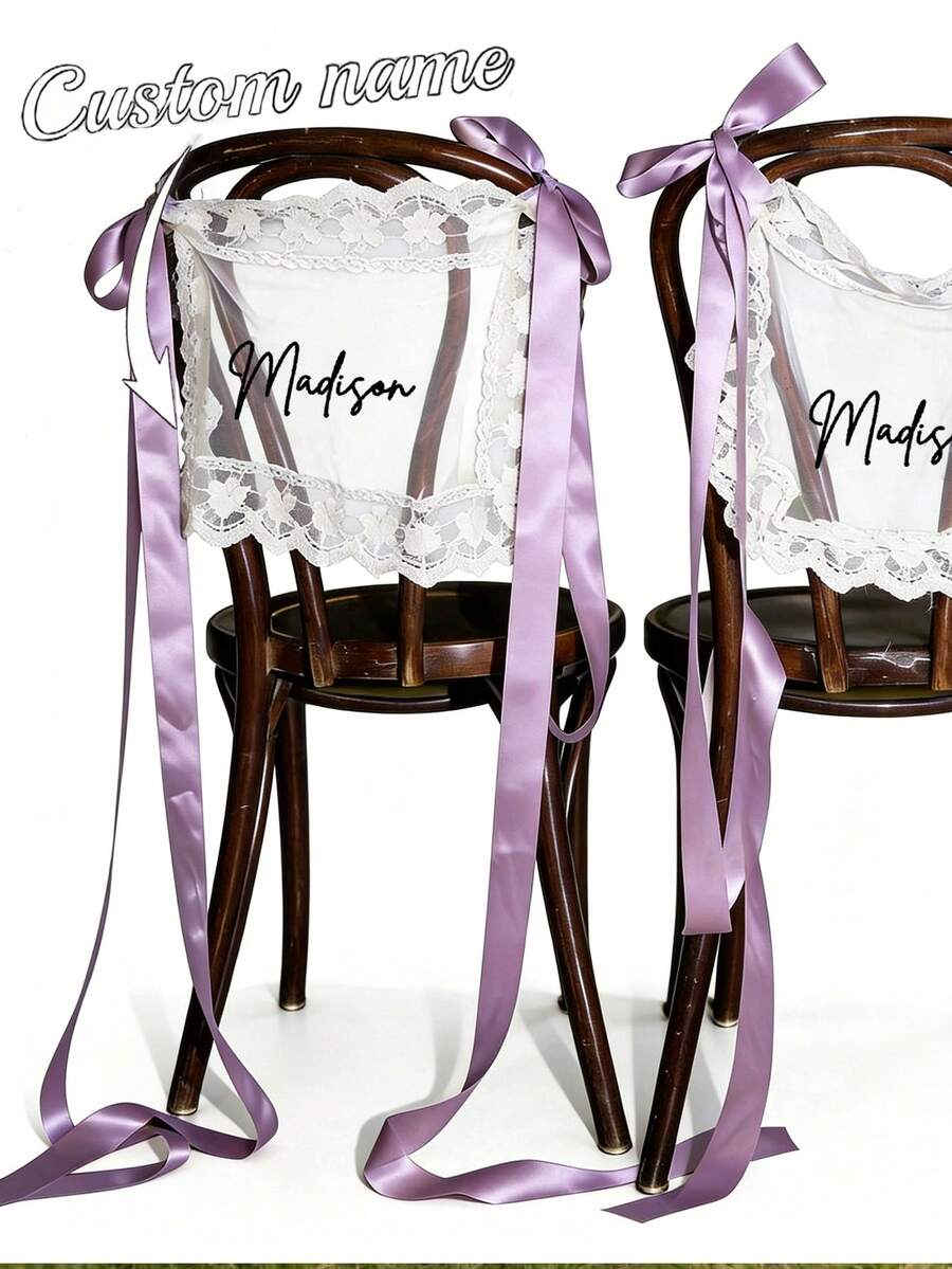 Customized Wedding Handkerchiefs, A Perfect Gift For The Bride On Her Wedding Day To Wipe Away Tears Of Joy.Hen Parties And Graduation Gifts. - Multicolor - View 1