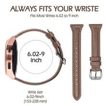 1條皮革錶帶，相容於 Galaxy 3/4/5/6 Watch 6/5/4/3/GT3 手環錶帶，適用於 GTR 4/Stratos 22mm 20mm 錶帶 - 彩色 - 查看 10
