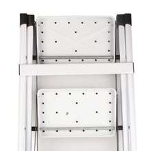 2 In 1 Foldable Step Stool – Multi-Purpose Collapsible Ladder Chair, Thicken Iron Tube Indoor Climbing Stool With Anti-Slip Pedal For Kitchen, Closet & Bathroom - As Shown - View 5