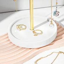 1pc Jewelry Organizer, Spiral Necklace Display Stand, Exquisite Jewelry Storage Rack With Rotating Base, Suitable For Hanging And Displaying Long Necklaces, Jewelry And Bracelets, Store Window Display - Multicolor - View 5