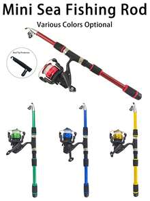 Lure Fishing Casting Set With Bag, Equipped With Fishing Rod, Reel, Fishing Line, Lures And Accessories - Green - View 4