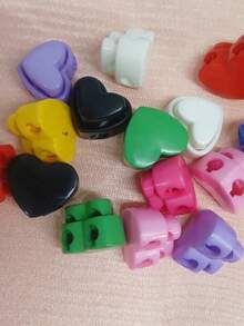 10/50pcs Colorful Buttons, Hanging Buckles, Elastic Adjustment Buckles, Elastic Rope Buckles, Heart-Shaped Buckle Rings, Hanging Rope Buckles, Lock Buckles, Heart-Shaped Spring Buckles, Pig Nose Buckles, Elastic Adjustment Buckles, Closure Buckles, Cute Buckle Rings, Badges, Adjustment Buckles - 10pcs Mixed Pack - View 6
