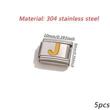 1 buah Rantai Gelang Modular Huruf Italia dari Baja Tahan Karat, Aksesori Perhiasan DIY yang Dapat Dilepas, Cocok untuk Gelang Harian Pria dan Wanita - modul jam tangan - View 11