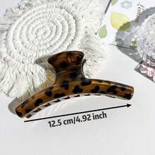 3 pezzi Fermagli per capelli con stampa leopardata, fermagli per capelli antiscivolo con presa forte, accessori per capelli da donna per uso quotidiano, ufficio, viaggio e bagno - Multicolore - Visualizzare 8