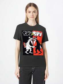 Spy vs Spy - Spy vs Spy - T-shirt Men's interesting short-sleeved printed T-shirt series Black PR Tee For adult, Men, Women, Teen, Teenager, adolescent, Youth - Schwarz - Übersicht 1