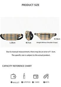 Tas Pinggang Wanita Burberry Sonny Motif Kotak-kotak Vintage 80841141 - Cokelat muda 80841141 - View 10