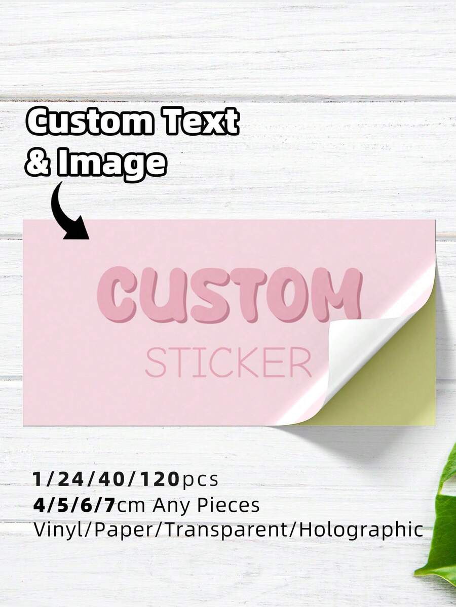 1-120pcs Customized Rectangular Stickers, Order Stickers, Logo Stickers, Postage Labels, Business Stickers, Personalized Stickers, Party/Birthday Stickers, Graduation Gift Stickers, Indedence Day Stickers, For Family, Small Business, Packaging Labels - Blue and White - View 1