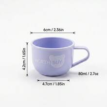 1 Stück 76/80ML 316 Edelstahl Kaffeebecher mit Griff, tragbarer Wasserbecher, isolierter Anti-Verbrühungs Trinkbecher, wiederverwendbarer Tee Milch Kaffeebecher, geeignet für Studenten und Erwachsene zur Verwendung in Schule, Büro, Reisen, Outdoor Camping, Picknick - Verschiedenfarbig - Übersicht 17