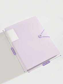 Buckle Folder A4 Document Binder Transparent Pocket 60 Pages Document Book Back To School Essential Large Capacity Multi-Functional Exam Paper Storage - Single Piece - View 2