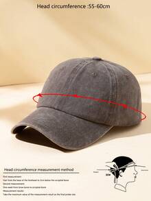 3pcs Unisex Solid Color Outdoor Casual Fashion Adjustable Washed Baseball Caps - 3pcs Coffee Color - View 4