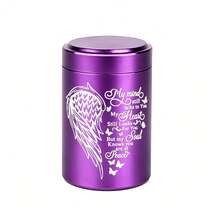2.75 Inch Small Aluminum Alloy Mini Cremation Urn Memorial Ashes Urn - 6 Colors, Angel Wings - Decorative Urns - Multicolor - View 8