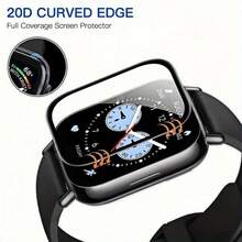 3pcs Composite Soft Film Screen Protector Set Compatible With Xiaomi Watch 5 Lite/5 Active/Watch6, Full Coverage Ultra HD Non-Glass Screen Protector - 3pcs for 5Lite - View 9