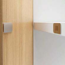 YITAPE 1 Set 2pcs Penahan Pintu Kabinet Magnetik Perekat Diri Magnet Tersembunyi untuk Lemari Pakaian, Furnitur, dan Laci Dapur - A - View 5