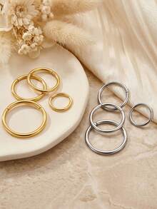 CIZME Clicker Belly Button Rings 14G(1.6mm) Gold Plated Belly Button Piercing Hoops 14G 6/7/8/10/12/14mm Inner Clicker Belly Button Rings For Women - Circular Ring - View 8