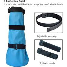 1/2 Paquete de Botas Reutilizables a Prueba de Fugas para Remojo de Cascos, Bolsas de Tratamiento de Cascos con Almohadilla de Amortiguación EVA y Banda Elástica para el Cuidado y Tratamiento de Cascos de Caballos - Multicolor - Ver 7