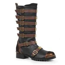 Ellie Shoes Men's 158-Punk Combat Boot - Brown - View 3