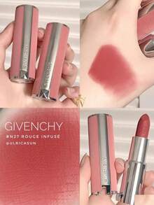 Givenchy Le Rouge 深紅絲絨霧面唇膏 (迷你尺寸) 1.5g / 0.05 Oz | 柔霧妝效，12小時持久顯色且舒適 | 柔霧妝效，可疊加顯色度 | 滑順感官質地 | 24小時保濕鎖水 - 27 Rouge Infuse - 1.5g(Mini Size) - 查看 3