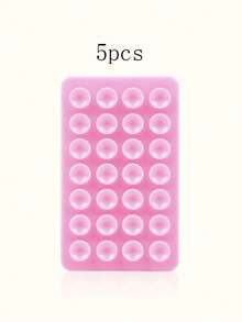 1 pièce Poignée de téléphone en silicone à double face, support de téléphone avec ventouse, support de téléphone adhésif mains libres, convient pour les selfies et les vidéos, support de téléphone avec prise pour les doigts, montable au mur, support de voiture, applicable pour la maison, le bureau, la salle de bain, la cuisine, facile à nettoyer, ne laisse pas de trace, doux au toucher, accessoire de téléphone réutilisable - Multicolore - Voir 21