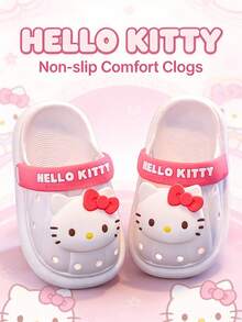 Hello Kitty 1双女童卡通可爱舒适白色透气凉鞋，婴儿夏季拖鞋 - 白色 - 查看 2