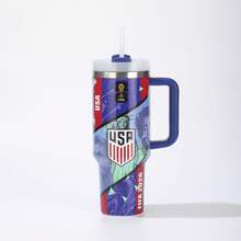 FIFA FIFA 2026 World Cup USA/Canada/Mexico National Team Logo Handle Insulated Tumbler, 304 Stainless Steel Large Capacity 40oz Car Cup Holder Straw Ice Tumbler, Fan Sports Cold Retention Water Bottle Commemorative Travel Cup - Multicolor - View 14