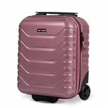 W WINGS TSA Lock Luggage Set 3 Or 4 Or Suitcase To Choose 14" 16" 20" 24" 28" Travel Luggage Polycarbonate Hard Shell, Telescopic Handle, 360 Wheels ROSE GOLD - Pink - View 10