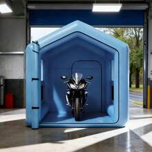 Inflatable Paint Booth, 3 X 2.5 X 2.5 M, Inflatable Spray Booth With 550W Powerful Blower And Air Filter System, Triangular Roof, For Painting Bicycle, Motorcycle, Automotive Sheet Metal - Triangle Top - View 9