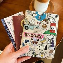 Snoopy可愛卡套 ID識別證套 保護殼 多款卡通護照夾 功能性卡夾 旅行便攜收納 開學季 - 彩色 - 查看 2